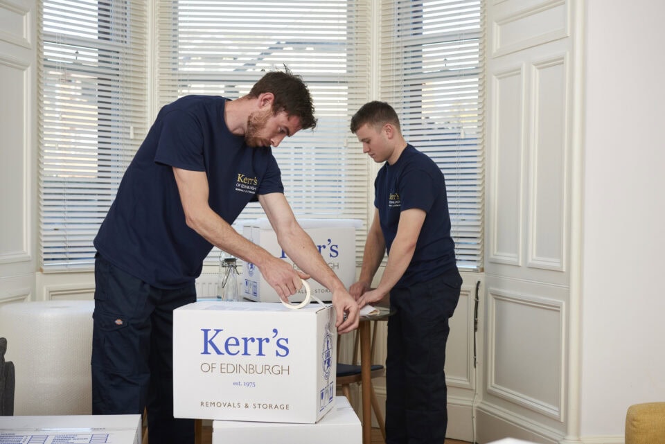 Kerr's skilled operatives handling specialist equipment